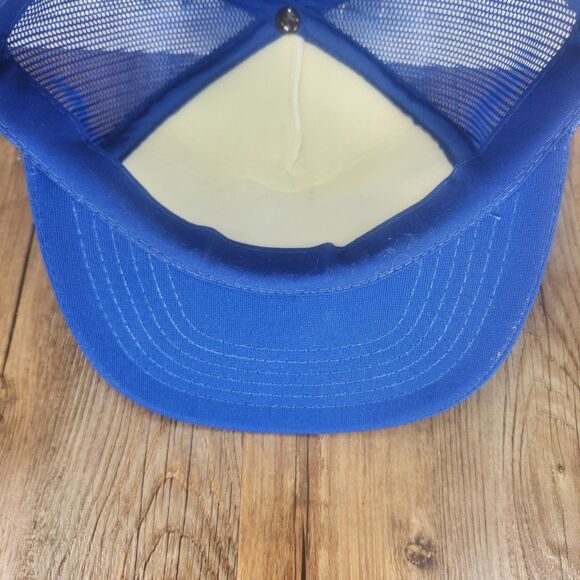 VTG Queensbury Downs Canada Gear Snapback Trucker Hat Cap Blue White Horse Track - Picture 8 of 11